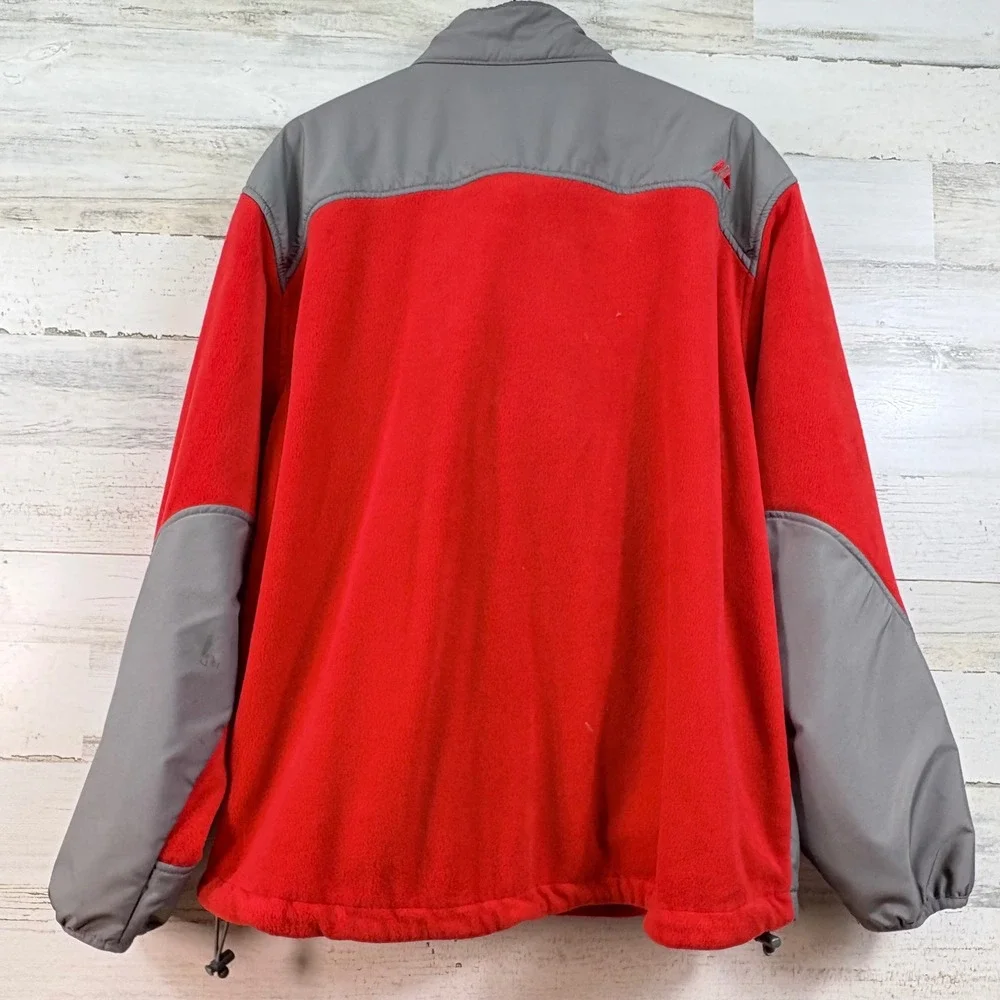Majestic Philadelphia Phillies VintageFleece Jacket Men XL Red Grey Full Zip Y2K
